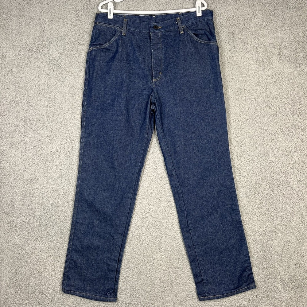Bulwark FR Jeans Men 36x33 (Tag Reads 34x37) Blue Flame Resistant Denim Workwear